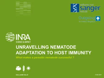UNRAVELLING NEMATODE  ADAPTATION TO HOST IMMUNITY  What makes a parasitic nematode successful ?