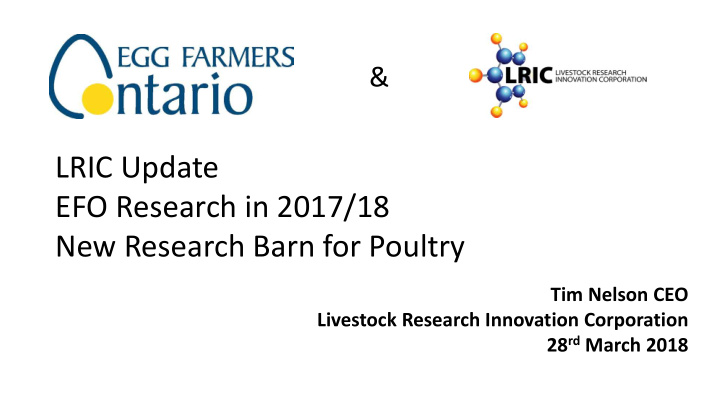 lric update efo research in 2017 18 new research barn for