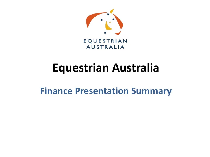 equestrian australia