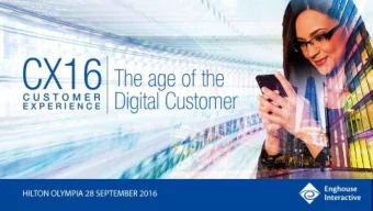 Voice of the Contact Centre  Mark Lockyer  Agenda  Why? The Challenge  What? VoC + VoCC = CLV