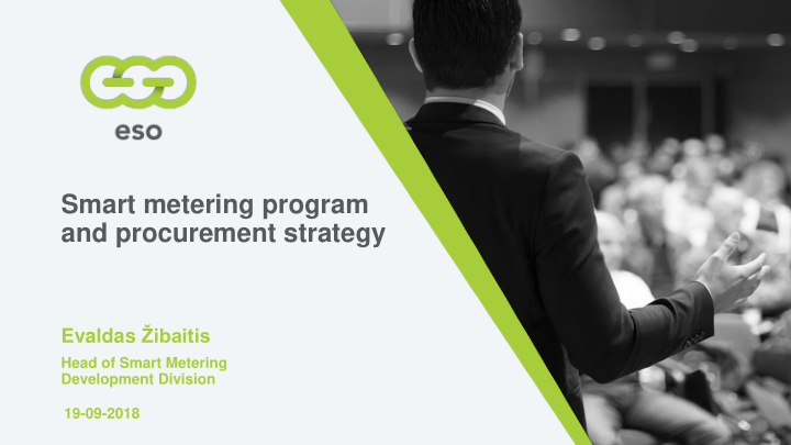 smart metering program and procurement strategy