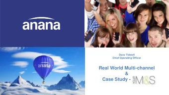 Real World Multi-channel  &amp;  Case Study -               .  Contact Centres &amp; Best Practice