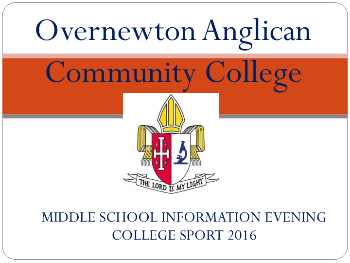 overnewton anglican community college
