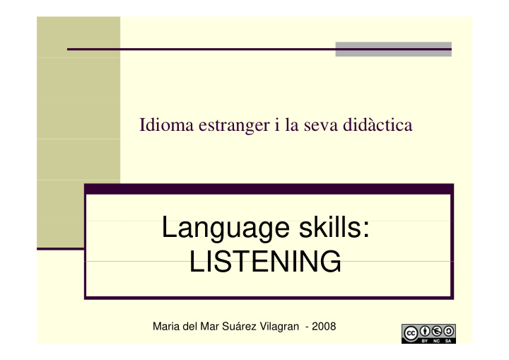l language skills kill listening listening