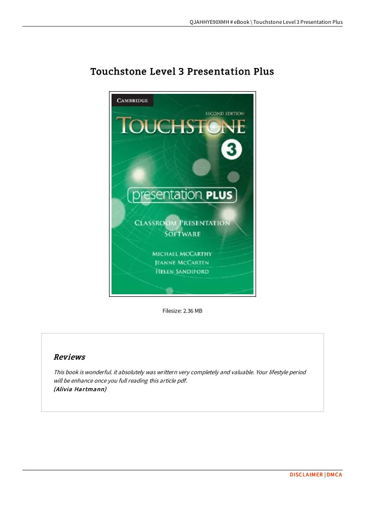 touchstone level 3 presentation plus touchstone level 3