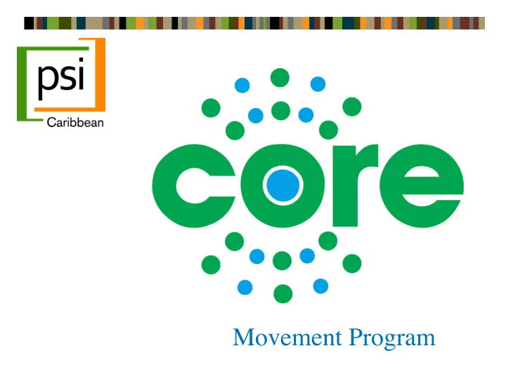 movement program non communicable disease ncd prevention