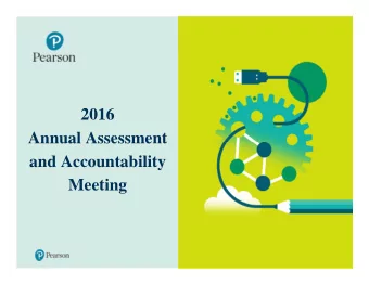 2016  Annual Assessment  and Accountability  Meeting  1  Image by Photographers Name (Credit in