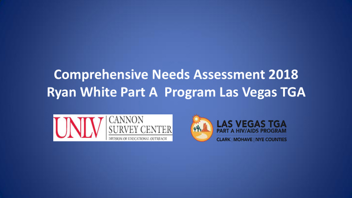 ryan white part a program las vegas tga