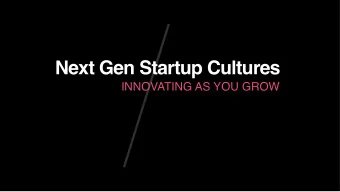 Next Gen Startup Cultures  INNOVATING AS YOU GROW  &gt; whoami  Jim  Plush  Sr Director of