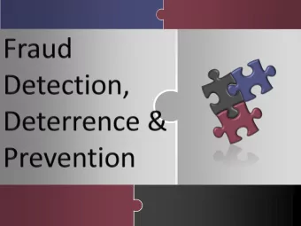 15 +/- years internal and external  accounting  THATS A GREAT QUESTION  Identify High Risk