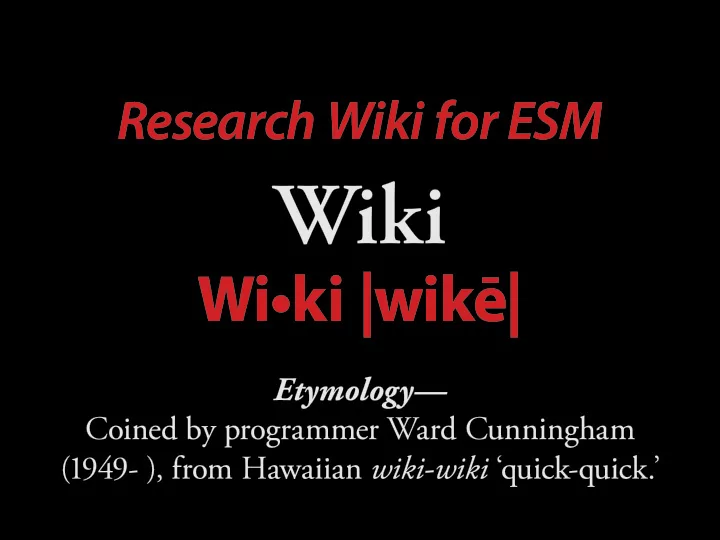 wiki