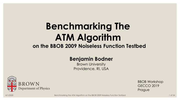 atm algorithm