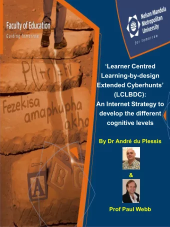 Learner Centred  Learning-by-design  Extended Cyberhunts  (LCLBDC):  An Internet Strategy to