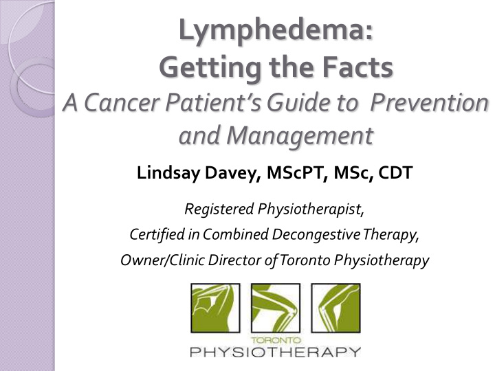 lymphedema getting the facts