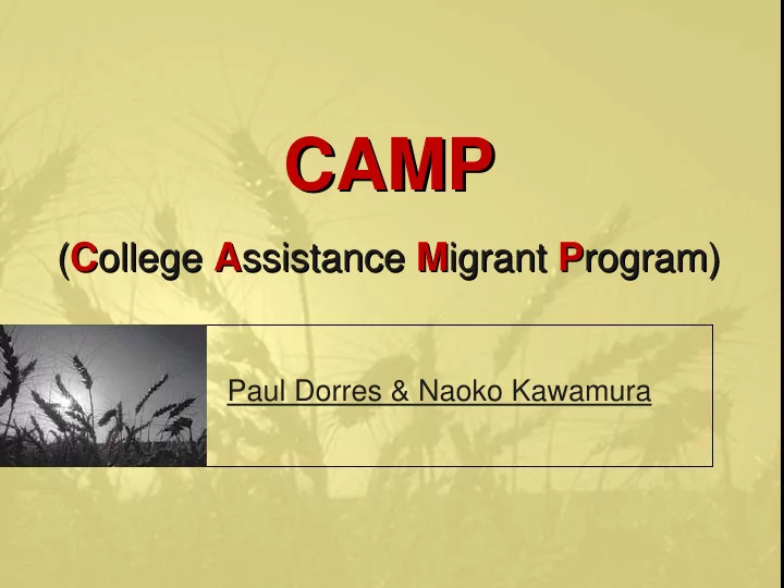 camp camp