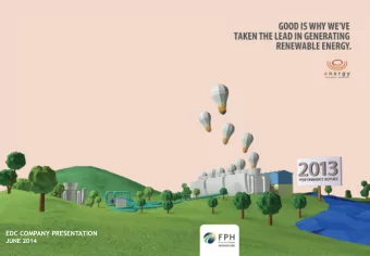 EDC COMPANY PRESENTATION  JUNE 2014  DISCLAIMER This presentation contains certain forward