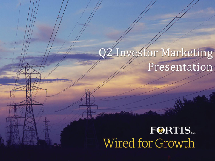 q2 investor marketing presentation