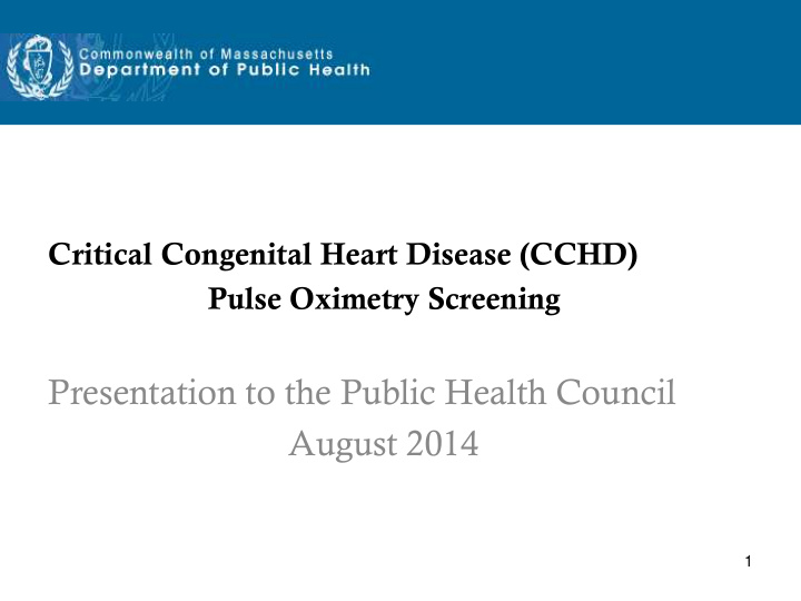 presentation to the public health council august 2014