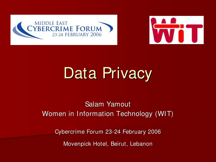 data privacy data privacy
