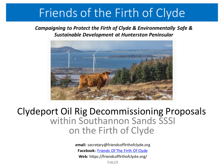 friends of the firth of clyde
