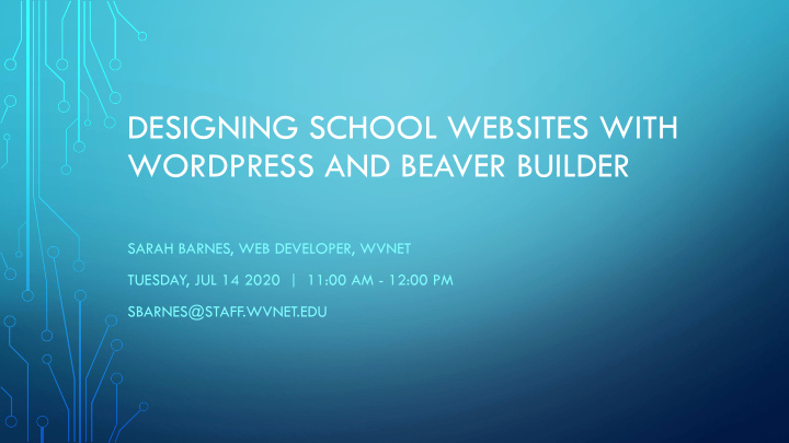 designing school websites with wordpress and beaver