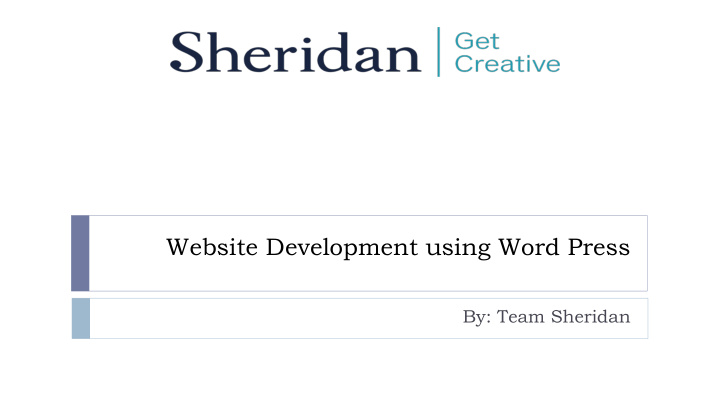 website development using word press