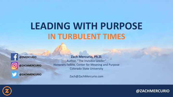 leading with purpose