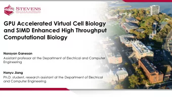 GPU Accelerated Virtual Cell Biology  and SIMD Enhanced High Throughput  Computational Biology