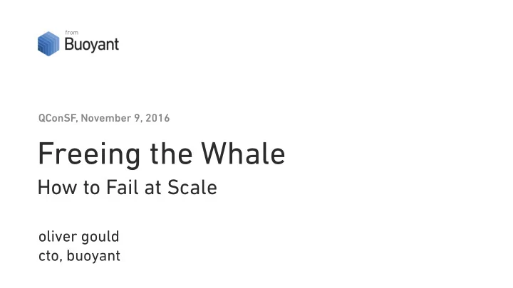 freeing the whale