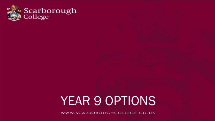 year 9 options dare e to be dramatic atic we e are drama