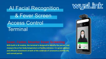 AI Facial Recognition  &amp; Fever Screen Access Control  Terminal  Regular Solution  The