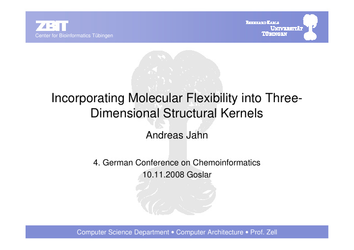 incorporating molecular flexibility into three