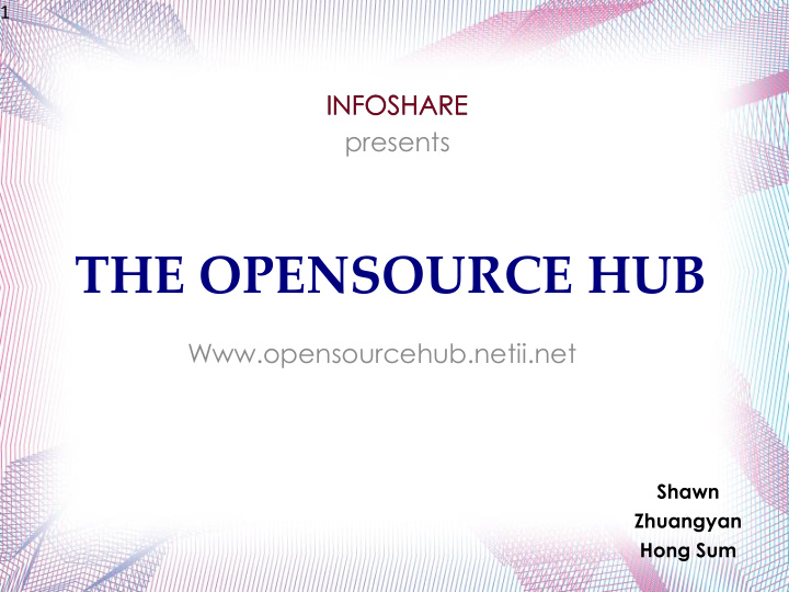 the opensource hub