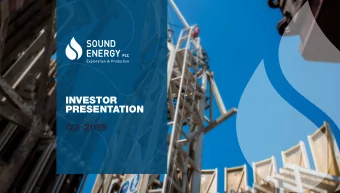 INVESTOR  PRESENTATION  Q2 2019  A MID-CAP MOROCCAN GAS COMPANY    New seismic de-risking
