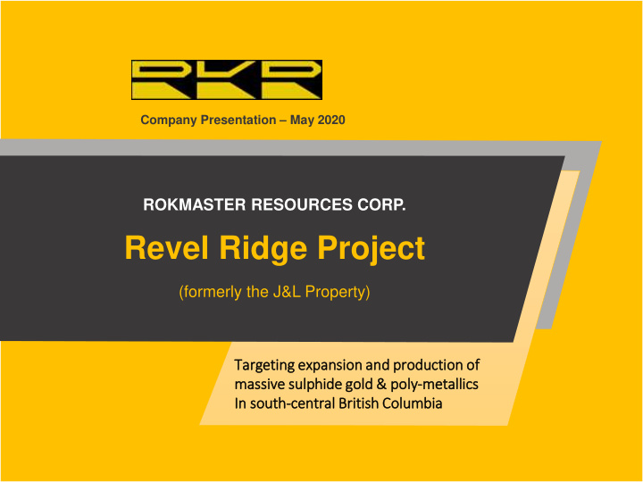revel ridge project