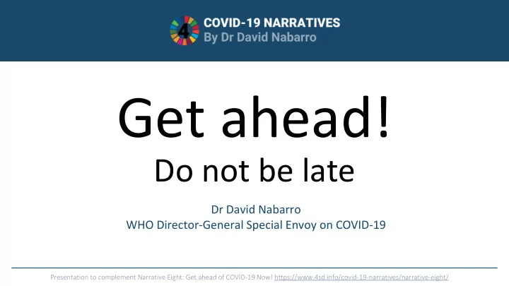 get ahead