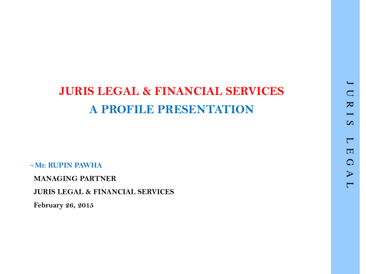 juris legal financial services a profile presentation