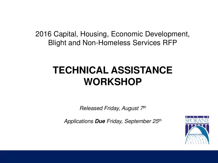 technical assistance