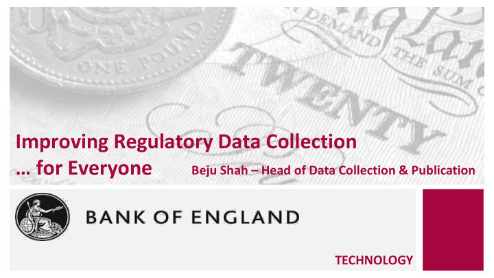 improving regulatory data collection for everyone