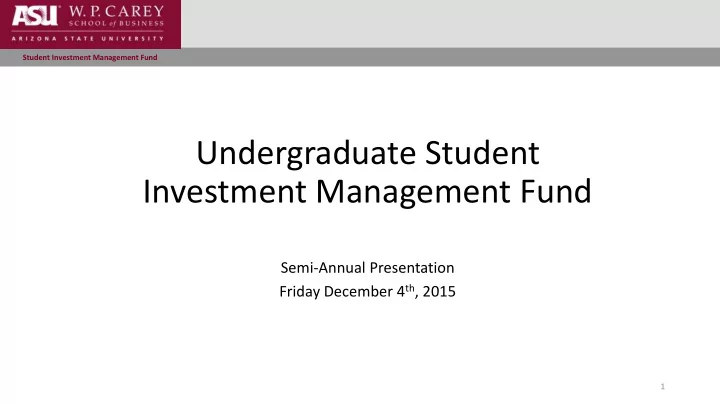 undergraduate student