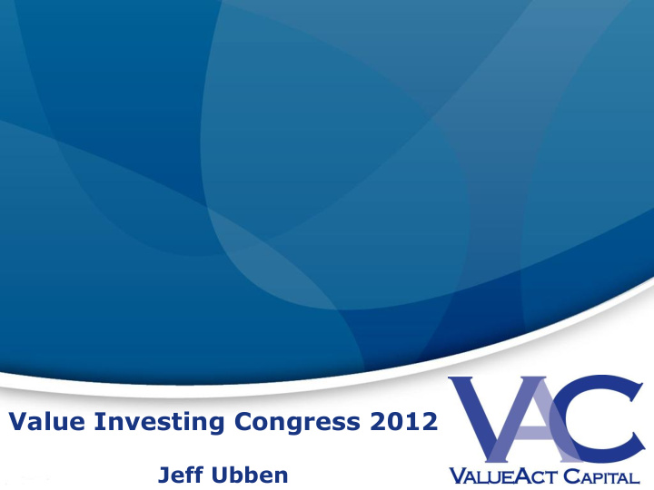 value investing congress 2012