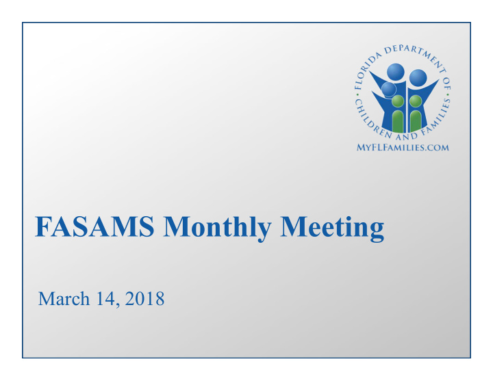 fasams monthly meeting