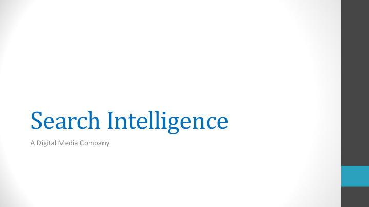 search intelligence