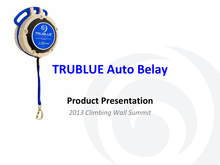 trublue auto belay