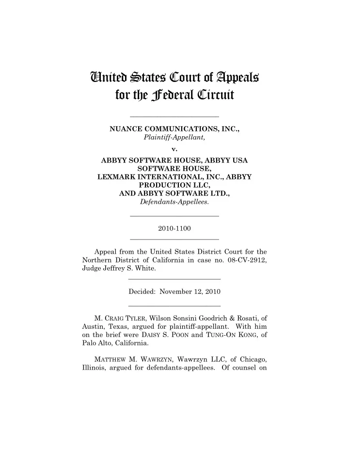 united states court of appeals for the federal circuit