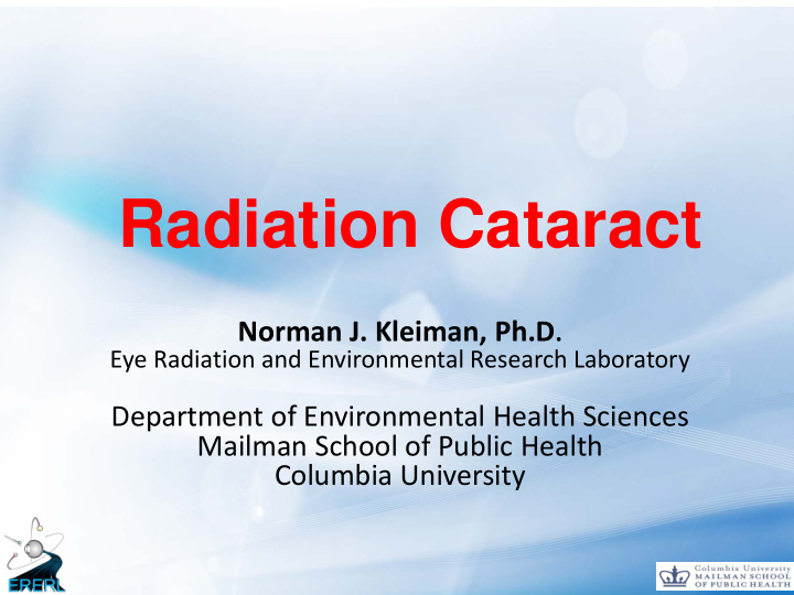 radiation cataract