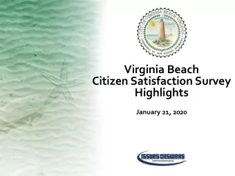 Highlights  January 21, 2020  1  Agenda  Background &amp; Objectives  4  Methodology &amp; Sampling