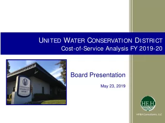 Presentation Outline    Background    Cost-of-service analysis    Purpose and analytical