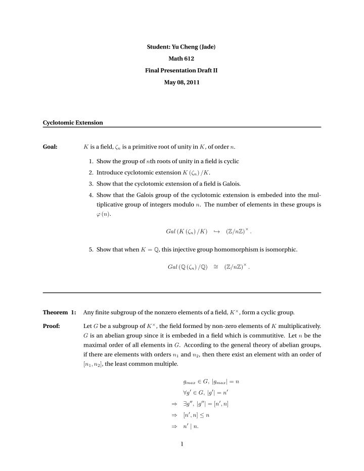 student yu cheng jade math 612 final presentation draft