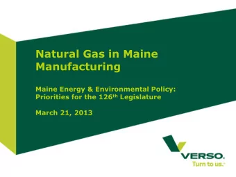 Natural Gas in Maine  Second level  Third level  Manufacturing  Fourth level  Fifth